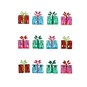 Christmas Present Gem Stickers 12 Pack image number 1