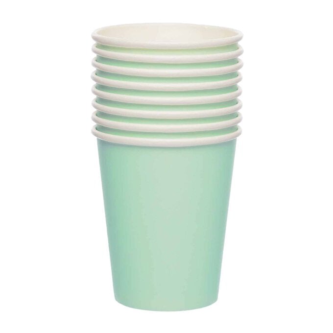 Seafoam Paper Cups 8 Pack image number 1