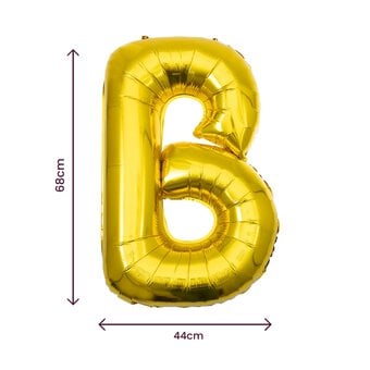 Extra Large Gold Foil Letter B Balloon image number 2