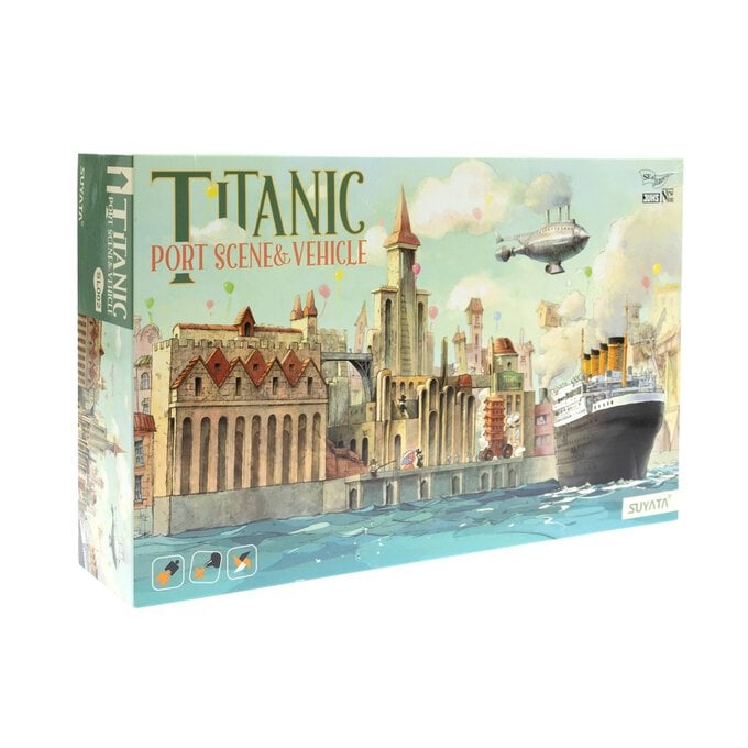 Suyata Titanic Port Scene and Vehicle Model Kit image number 1