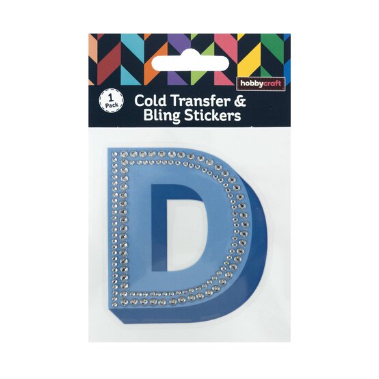 Cold Transfer and Bling Letter D Sticker Set image number 1