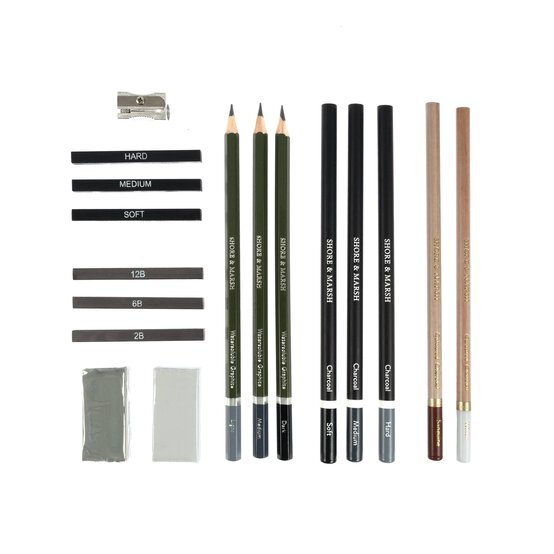 Shore & Marsh Mixed Sketching Set 17 Pieces image number 3