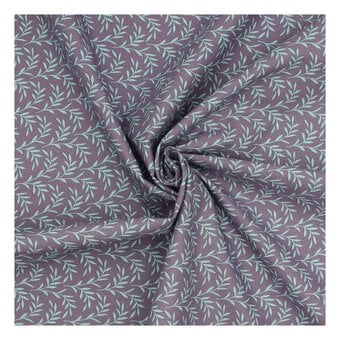Tilda Hibernation Olive Branch Lavender Fabric by the Metre