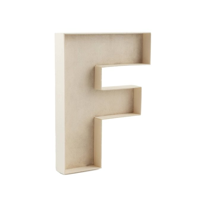 Wooden Fillable Letter F 22cm image number 1