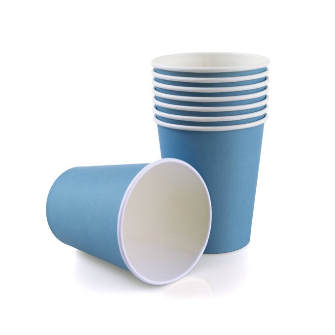 Pastel Blue Paper Cups 8 Pack | Hobbycraft