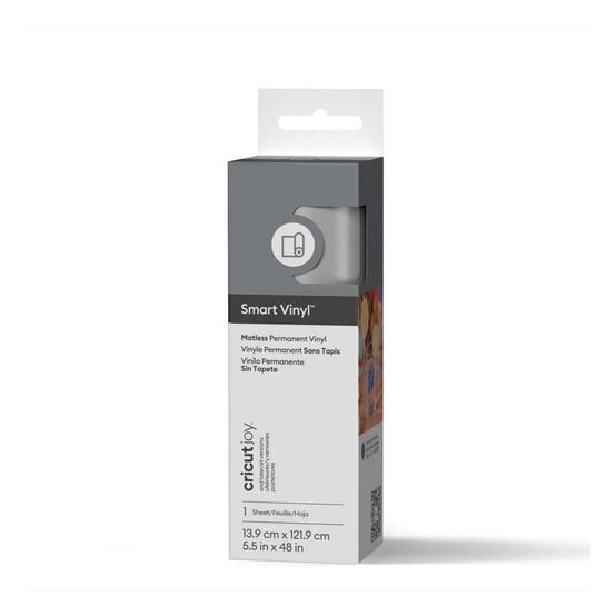 Cricut Joy Silver Permanent Smart Vinyl 5.5 x 48 Inches image number 1