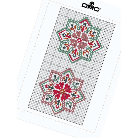 FREE PATTERN DMC Floral Star Cross Stitch 0170 image number 5