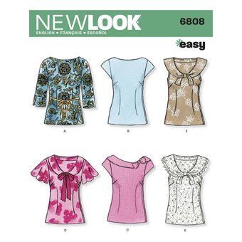 New Look Women's Top Sewing Pattern 6808