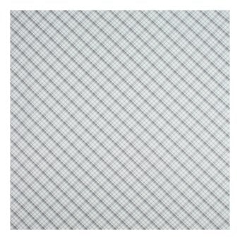 Robert Kaufman Silver Metal Check Cotton Fabric by the Metre image number 2