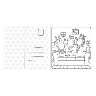 Super Cuties: A Cosy Colouring Book About Love