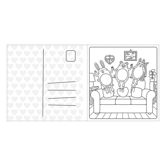 Super Cuties: A Cosy Colouring Book About Love image number 2