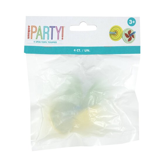 Wooden Spinning Tops 4 Pack image number 5