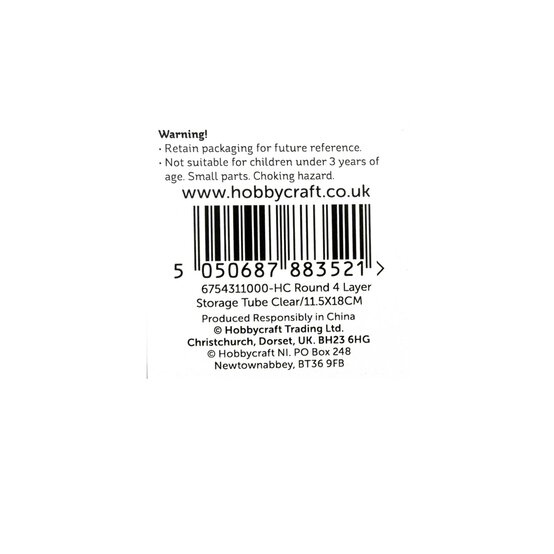 Round Four Layer Storage Tube 18cm image number 5