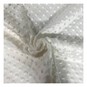 Ivory Soft Dimple Fleece Fabric by the Metre image number 1