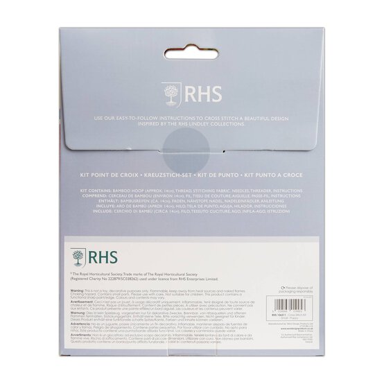 RHS Poppy Cross Stitch Kit 5 Inches image number 5