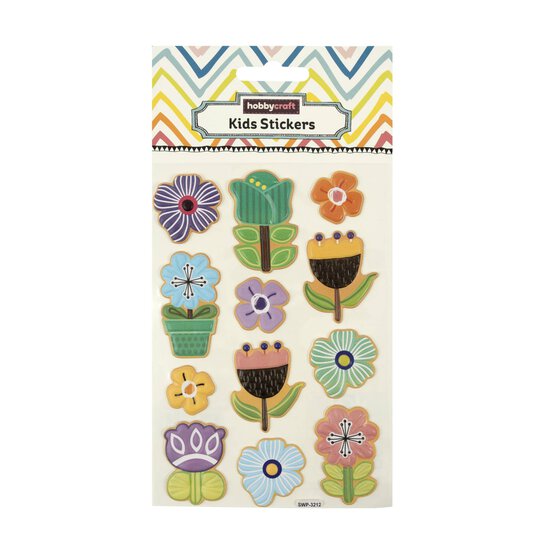 Flower Puffy Stickers  image number 4