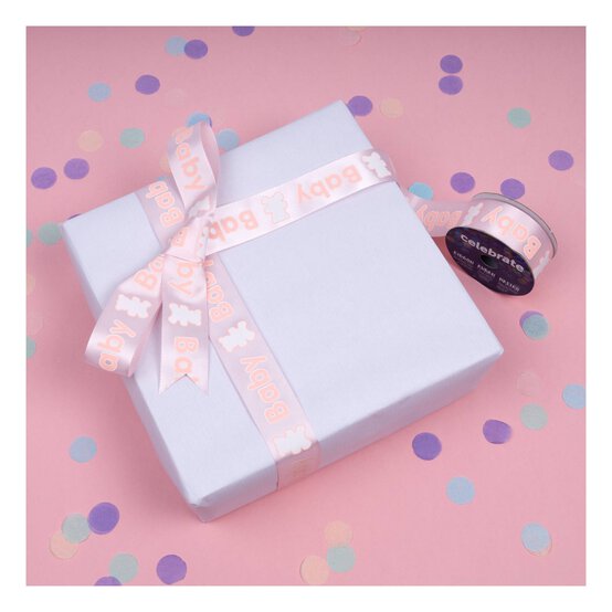 Baby Pink Baby Teddy Ribbon 25mm x 3m image number 5
