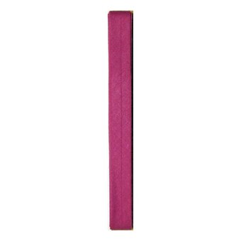 Pink Poly Cotton Bias Binding 12mm x 2.5m