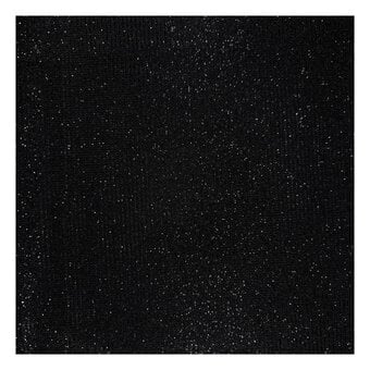 Black Metallic Jersey Fabric by the Metre