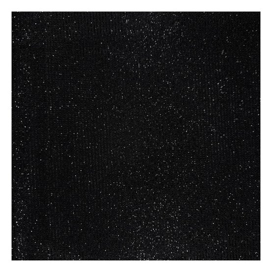 Black Metallic Jersey Fabric by the Metre image number 2