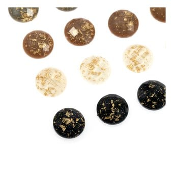 Gold Foil Round Adhesive Gems 10mm 25 Pack image number 3