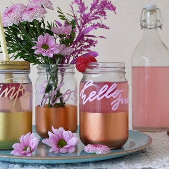 How to Customise Drinking Jars with Hand Lettering