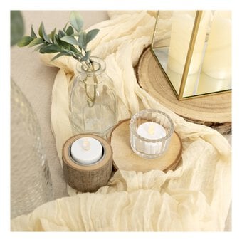 Create & Celebrate Glass Ribbed Votive 5cm