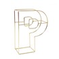 Soft Gold Wire Letter P 15cm image number 1