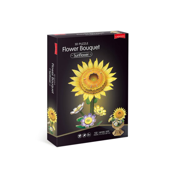 Sunflower Bouquet 3D Puzzle image number 1