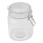 Clear Clip-Top Glass Jar 1 Litre image number 1