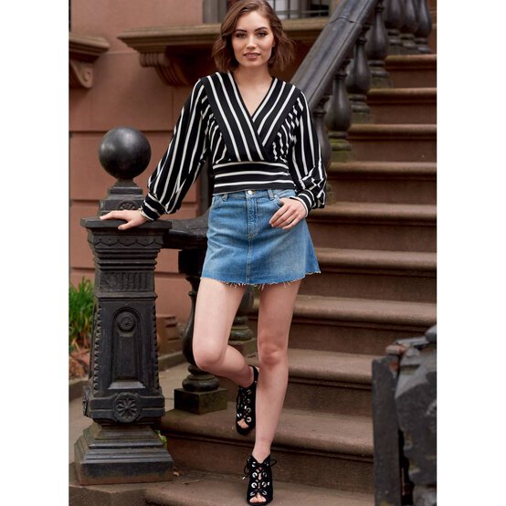 McCall’s Beverley Tops Sewing Pattern M8145 (16-24) image number 5