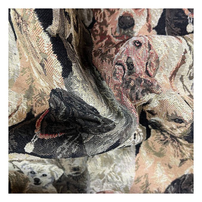 Dogs Tapestry Fabric by the Metre Hobbycraft