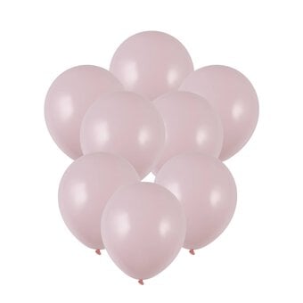 Pink Pearlised Latex Balloons 8 Pack