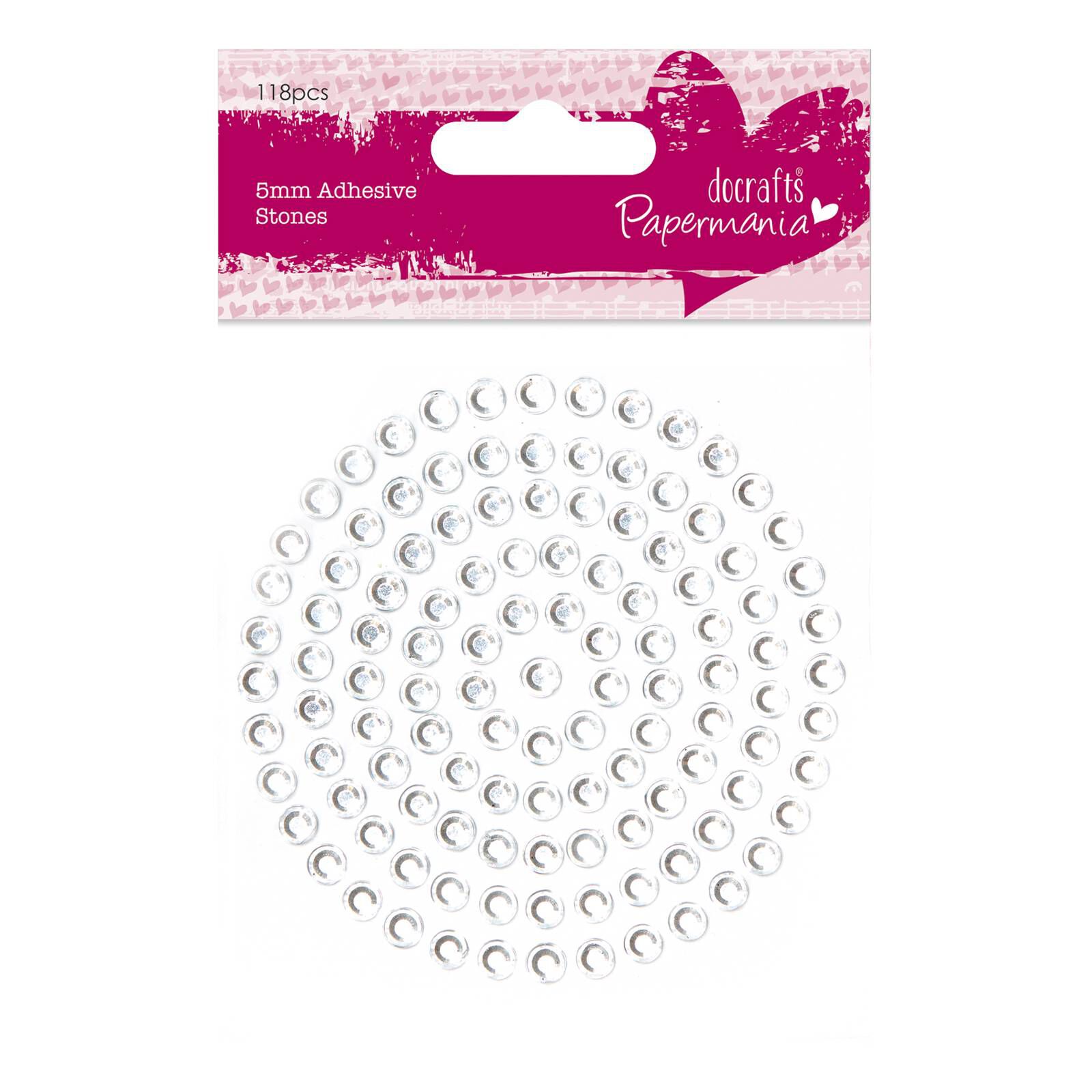 Papermania Silver Adhesive Stones 117 Pack Hobbycraft