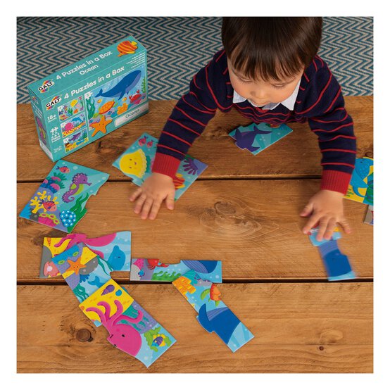 Galt Ocean 4 Puzzles in a Box image number 3