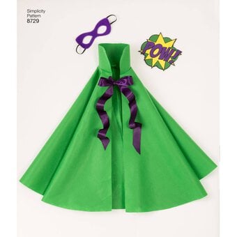 Simplicity Kids’ Cape Costume Sewing Pattern 8729 (S-L) image number 8