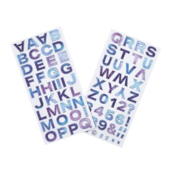 Mystical Alphabet Chipboard Stickers 82 Pieces