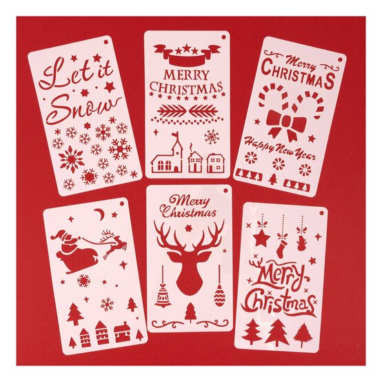 Christmas Stencils 6 Pack image number 2