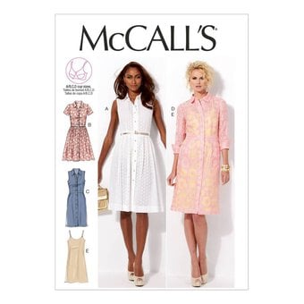 McCall’s Dress and Slip Sewing Pattern M6696 (8-16)