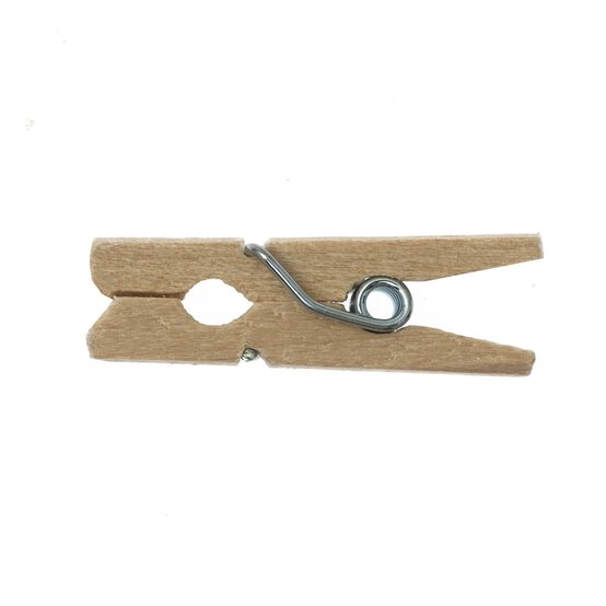 Mini Natural Wooden Pegs 50 Pack image number 3