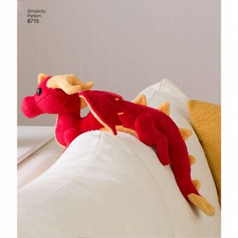 Simplicity Stuffed Dragons Sewing Pattern 8715 image number 4