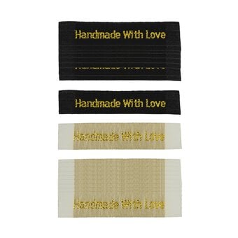 Handmade With Love Woven Labels 20 Pack 