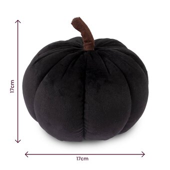 Black Plush Pumpkin 17cm