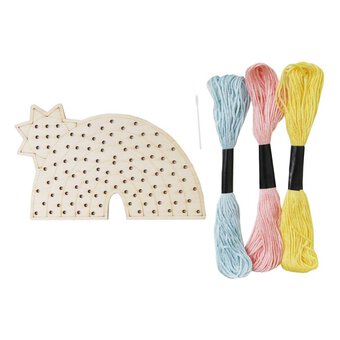 Rainbow Wooden Threading Kit