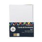 Navy, Gold and White Cards and Envelopes 5 x 7 Inches 12 Pack  image number 3