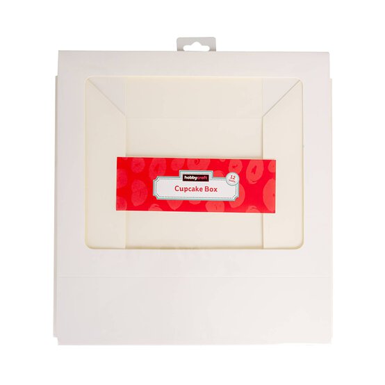 White Cupcake Box 12 Wells  image number 5