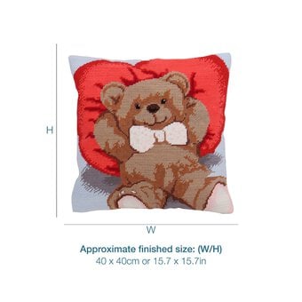 Trimits Ted Half Stitch Cushion Kit 40cm x 40cm image number 4