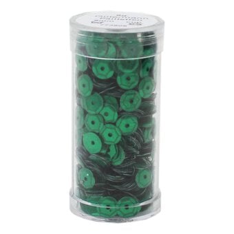 Gutermann Green Cupped Sequins 6mm 9g (8260) image number 2
