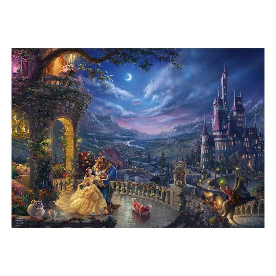 Schmidt Thomas Kinkade Disney Beauty and the Beast Jigsaw Puzzle 1000 Pieces image number 2