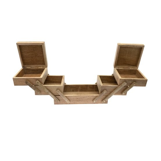 Wooden Fold-Out Sewing Box image number 3